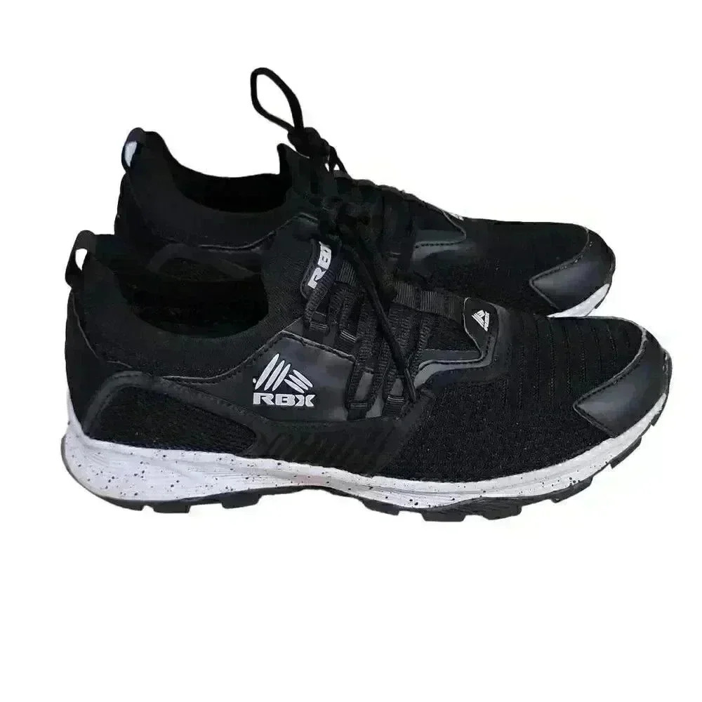 RBX Mens Athletic Shoes Sneakers Running Lace Up White Black Size 11W RBX0014